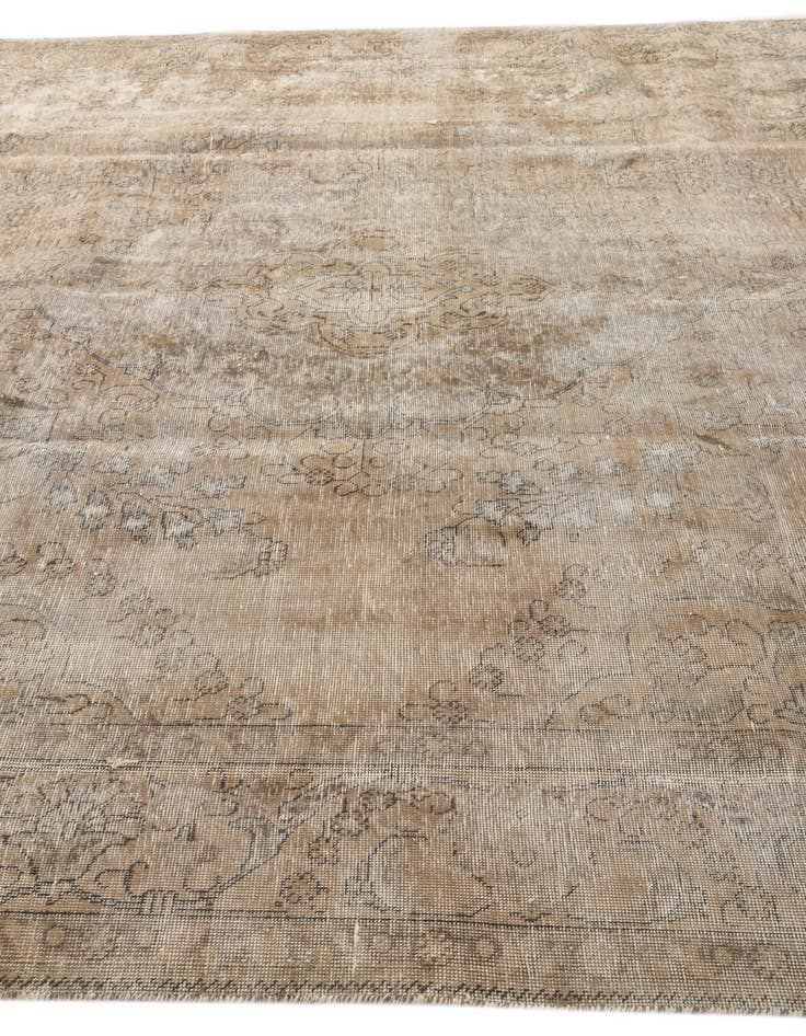 Detail image of 9' 8 x 12'  Hand Knotted Ultra Vintage Persian Wool Rug