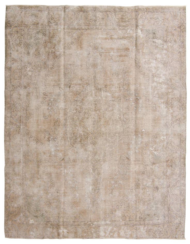 Detail image of 9' 8 x 12' Hand Knotted Ultra Vintage Persian Wool Rug