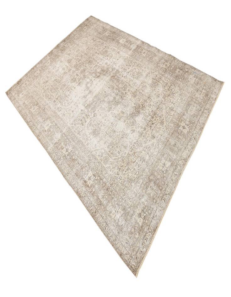 Detail image of 6' 5 x 9' 3 Hand Knotted Ultra Vintage Persian Wool Rug