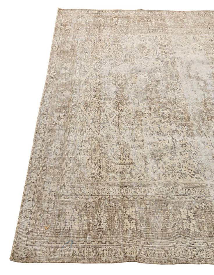 Detail image of 6' 5 x 9' 3 Hand Knotted Ultra Vintage Persian Wool Rug