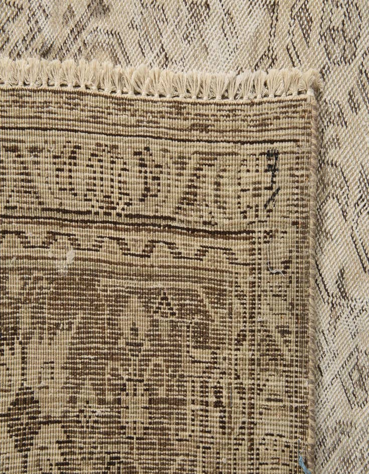 Detail image of 6' 5 x 9' 3 Hand Knotted Ultra Vintage Persian Wool Rug