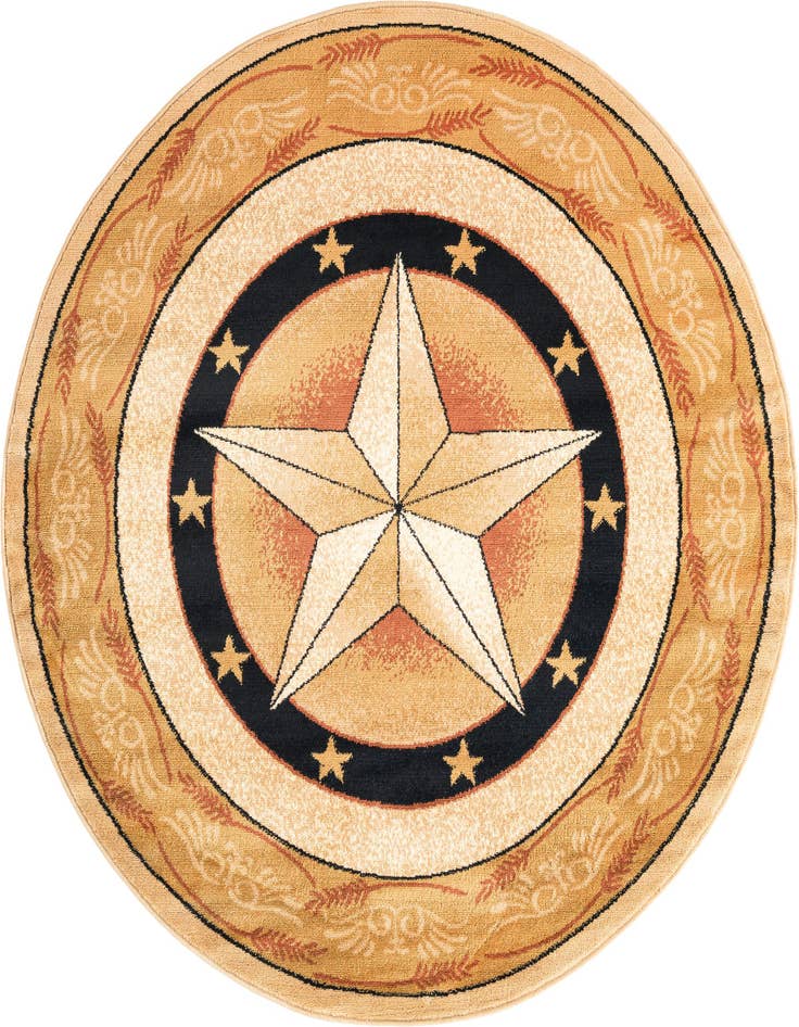 Detail image of 5' 3 x 5' 3 Pioneer Round Rug