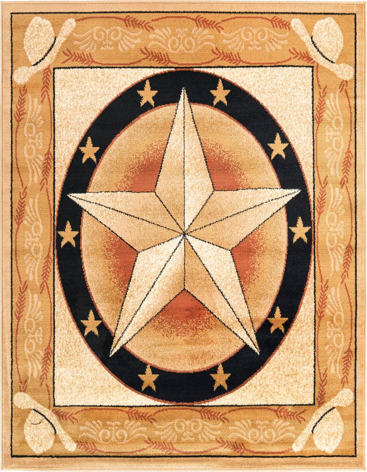 Detail image of 5' 3 x 5' 3 Pioneer Square Rug