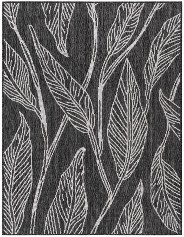 Detail image of 4' x 6' Easy-Clean Botanical Indoor / Outdoor Rug