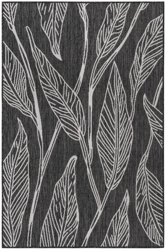 Detail image of 4' x 6' Easy-Clean Botanical Indoor / Outdoor Rug