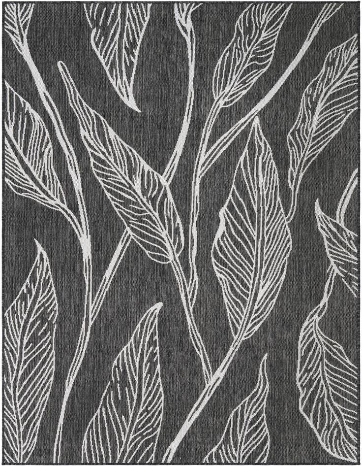 Detail image of 5' 3 x 8' Easy-Clean Botanical Indoor / Outdoor Rug