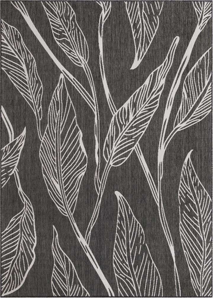 7' x 10' Easy-Clean Botanical Indoor / Outdoor Rug