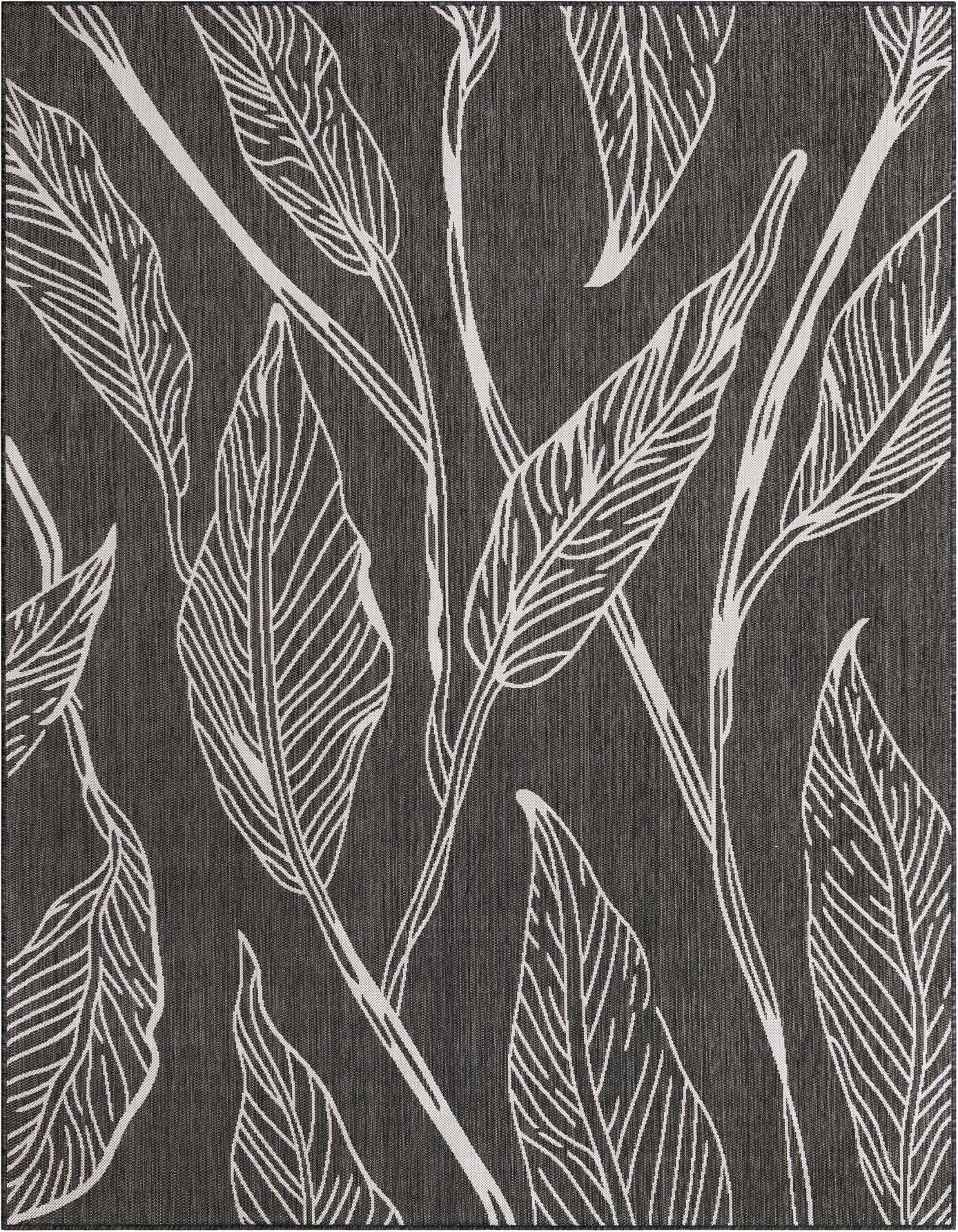 7' x 10' Easy-Clean Botanical Indoor / Outdoor Rug