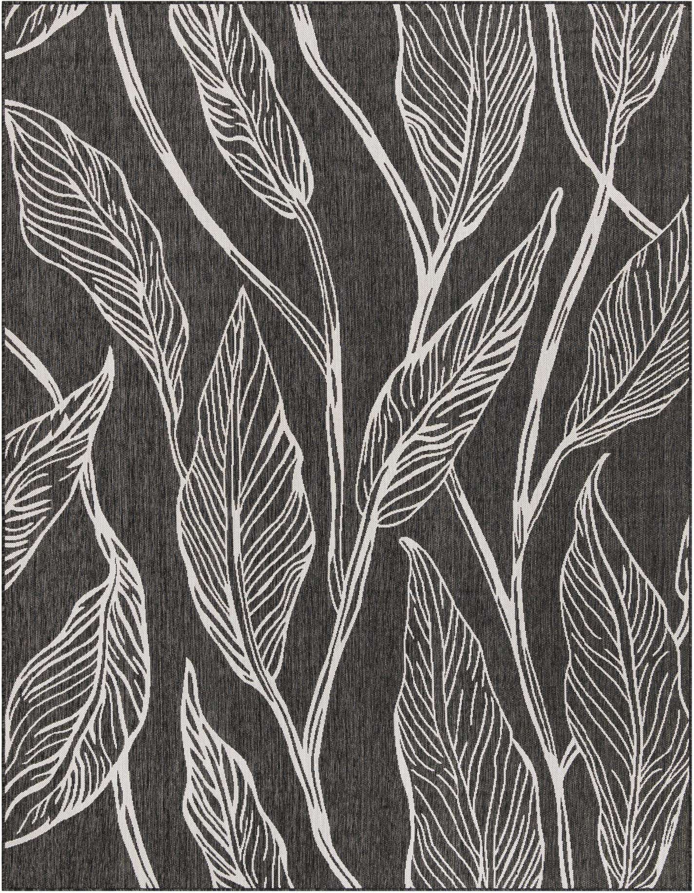 7' 10 x 11' Easy-Clean Botanical Indoor / Outdoor Rug