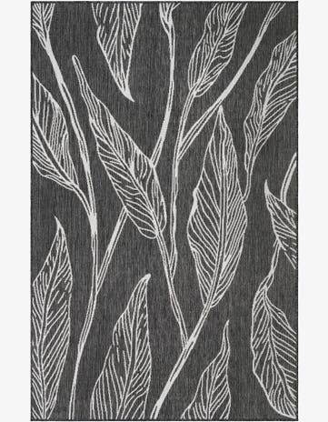 5' 3 x 8' Easy-Clean Botanical Indoor / Outdoor Rug