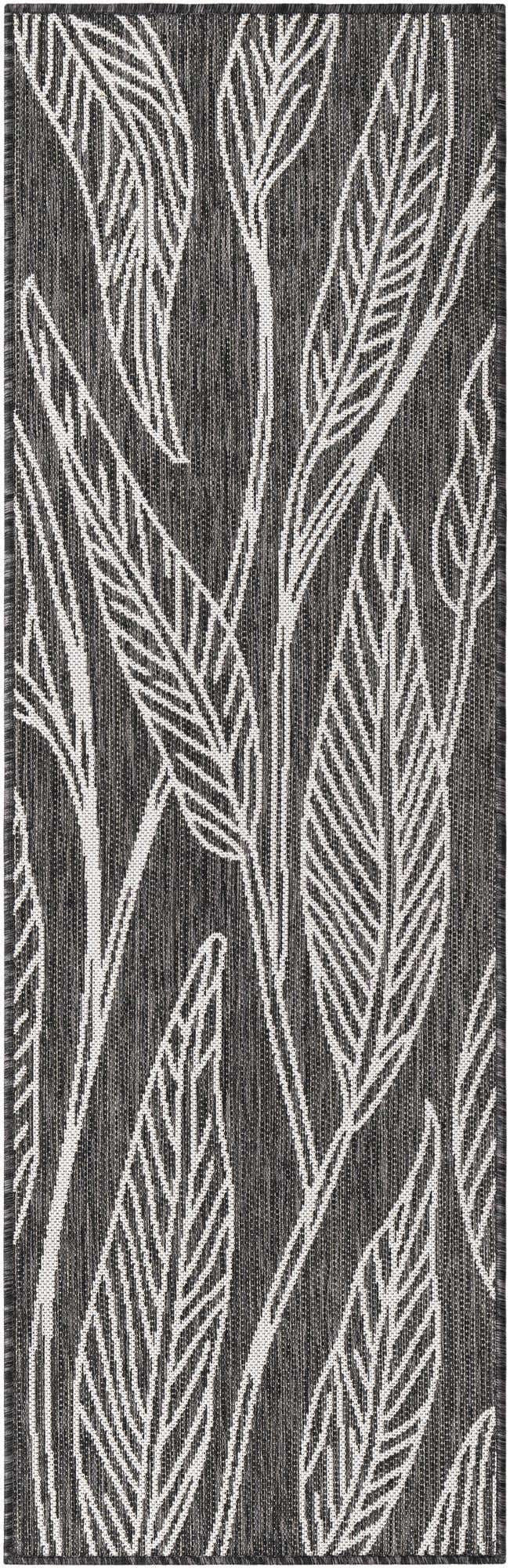 2' x 6' Easy-Clean Botanical Indoor / Outdoor Runner Rug