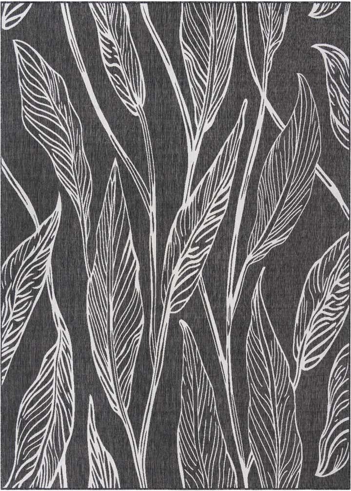 10' 8 x 10' 8 Easy-Clean Botanical Indoor / Outdoor Square Rug