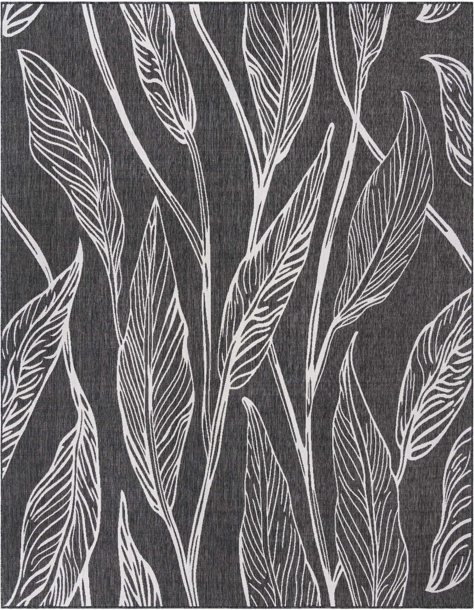 10' 8 x 10' 8 Easy-Clean Botanical Indoor / Outdoor Square Rug