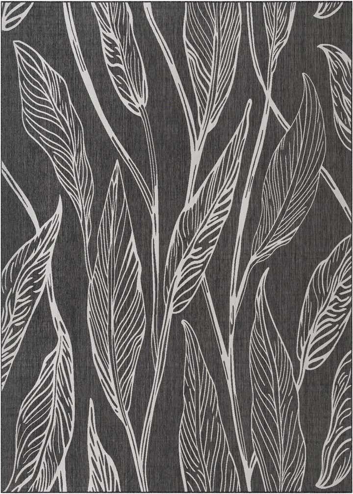13' x 13' Easy-Clean Botanical Indoor / Outdoor Square Rug