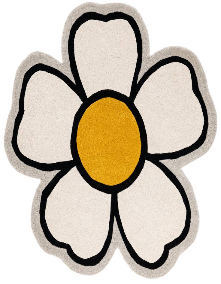 Detail image of 4' 1 x 4' 1 Playtime Kids Wool Freeform Rug