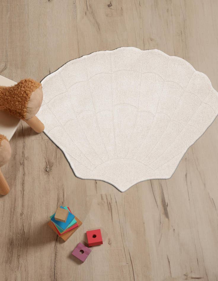 Detail image of 4' 1 x 5' 3 Playtime Kids Wool Freeform Rug