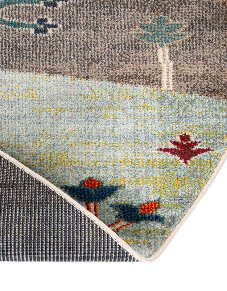 Detail image of 7' 10 x 10'  Washable Vivid Oval Rug