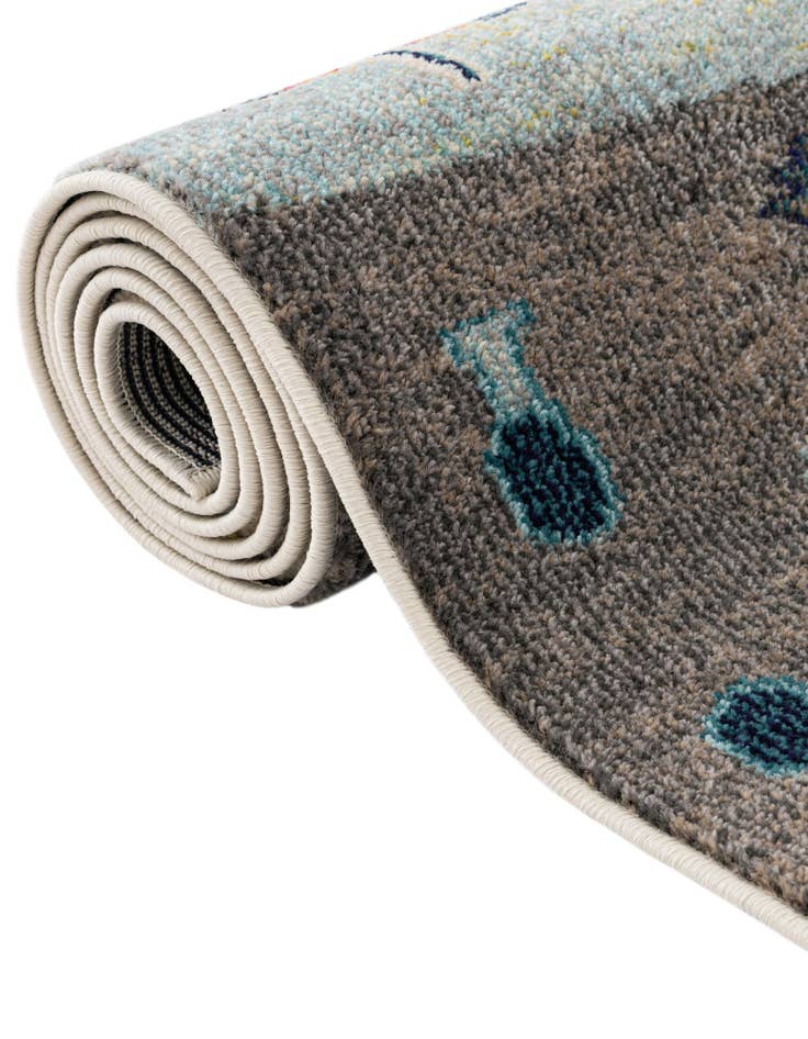 Detail image of 7' 10 x 10'  Washable Vivid Oval Rug