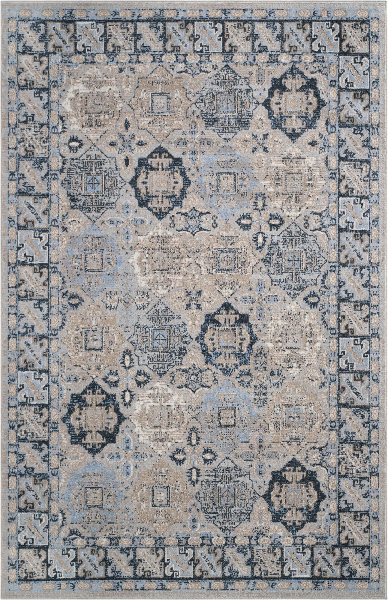 Rug Ivory Gray Blue Swatch link