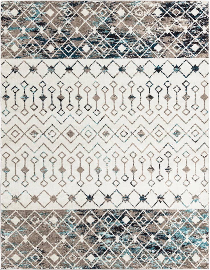 Detail image of 9' x 12' Moroccan Trellis Rug