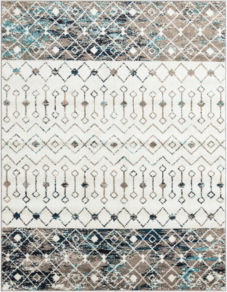 Detail image of 6' x 9' Moroccan Trellis Rug