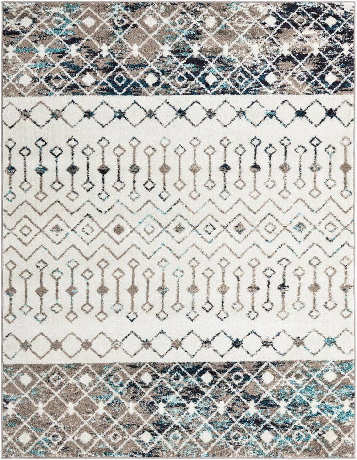 Detail image of 5' 3 x 8' Moroccan Trellis Rug