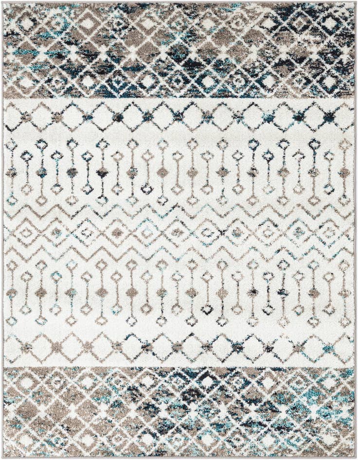 Detail image of 4' x 6' Moroccan Trellis Rug