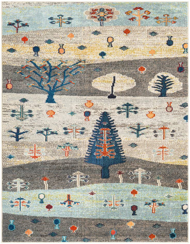 Detail image of 4' x 6' Washable Vivid Rug