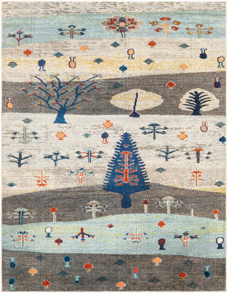 Detail image of 5' 3 x 8' Washable Vivid Rug