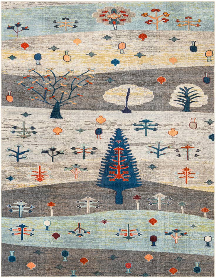 Detail image of 7' 10 x 10' Washable Vivid Rug