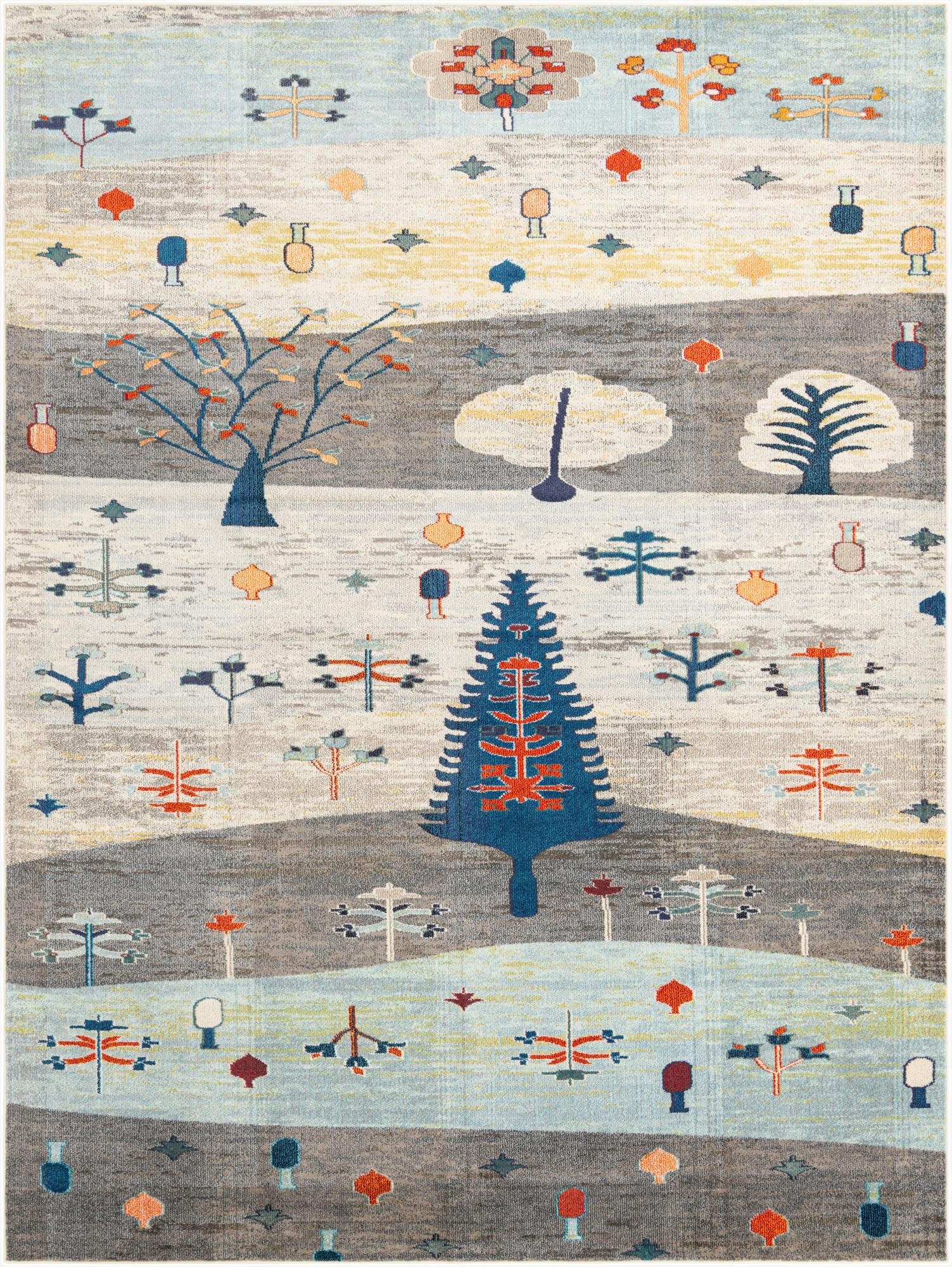 9' x 12'  Washable Vivid Rug