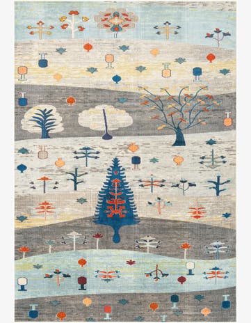 9' 10 x 14' Washable Vivid Rug