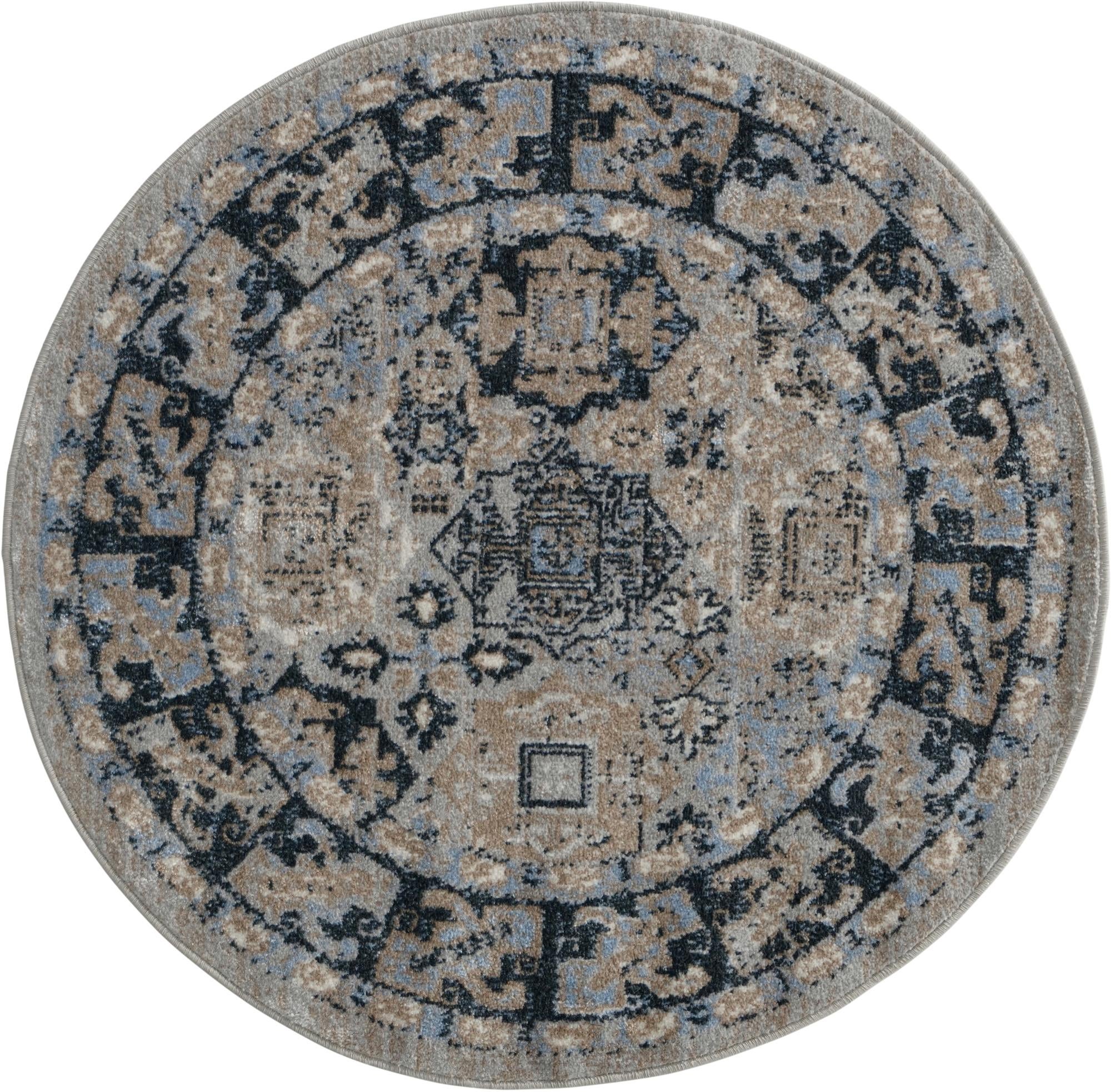 3' 3 x 3' 3 Kamala Washable Round Rug