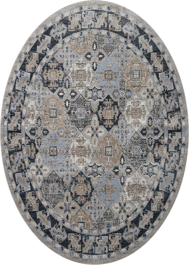 7' 10 x 7' 10 Kamala Washable Round Rug