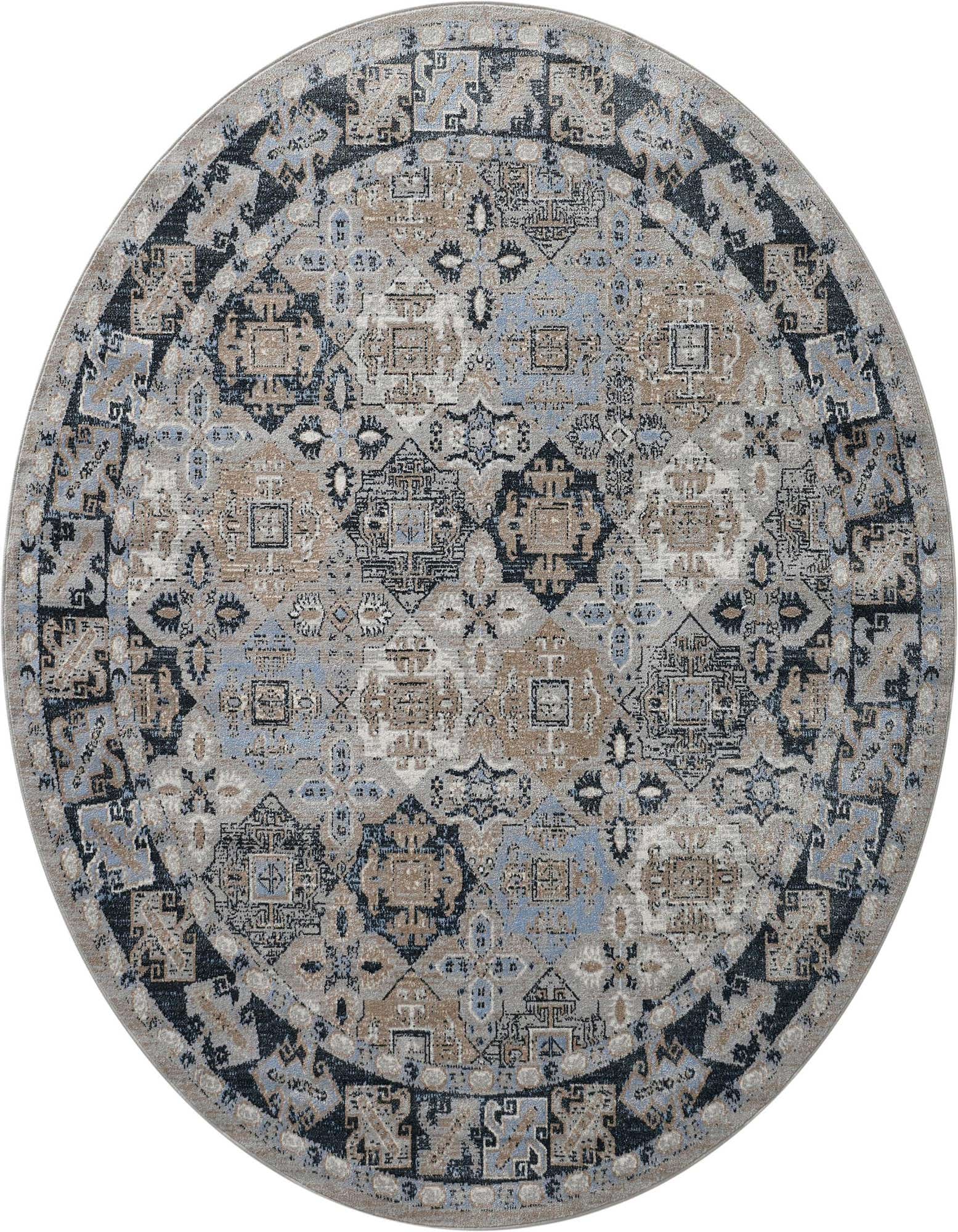7' 10 x 7' 10 Kamala Washable Round Rug