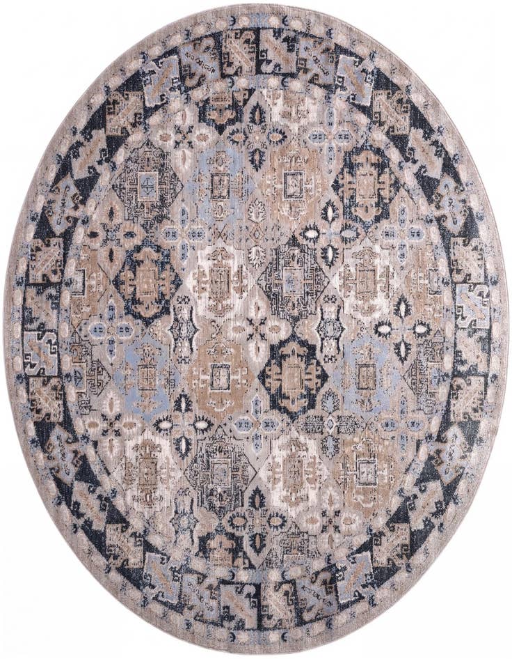 Detail image of 7' 10 x 7' 10 Kamala Washable Round Rug
