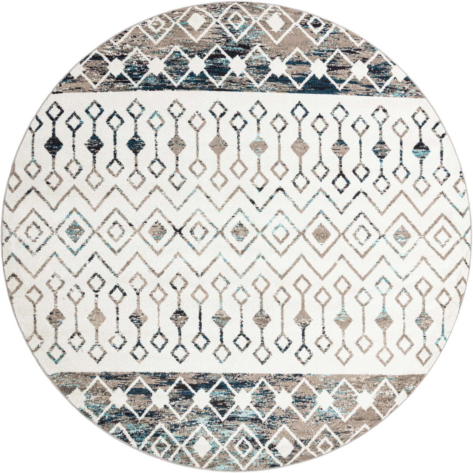 10' x 10' Moroccan Trellis Round Rug