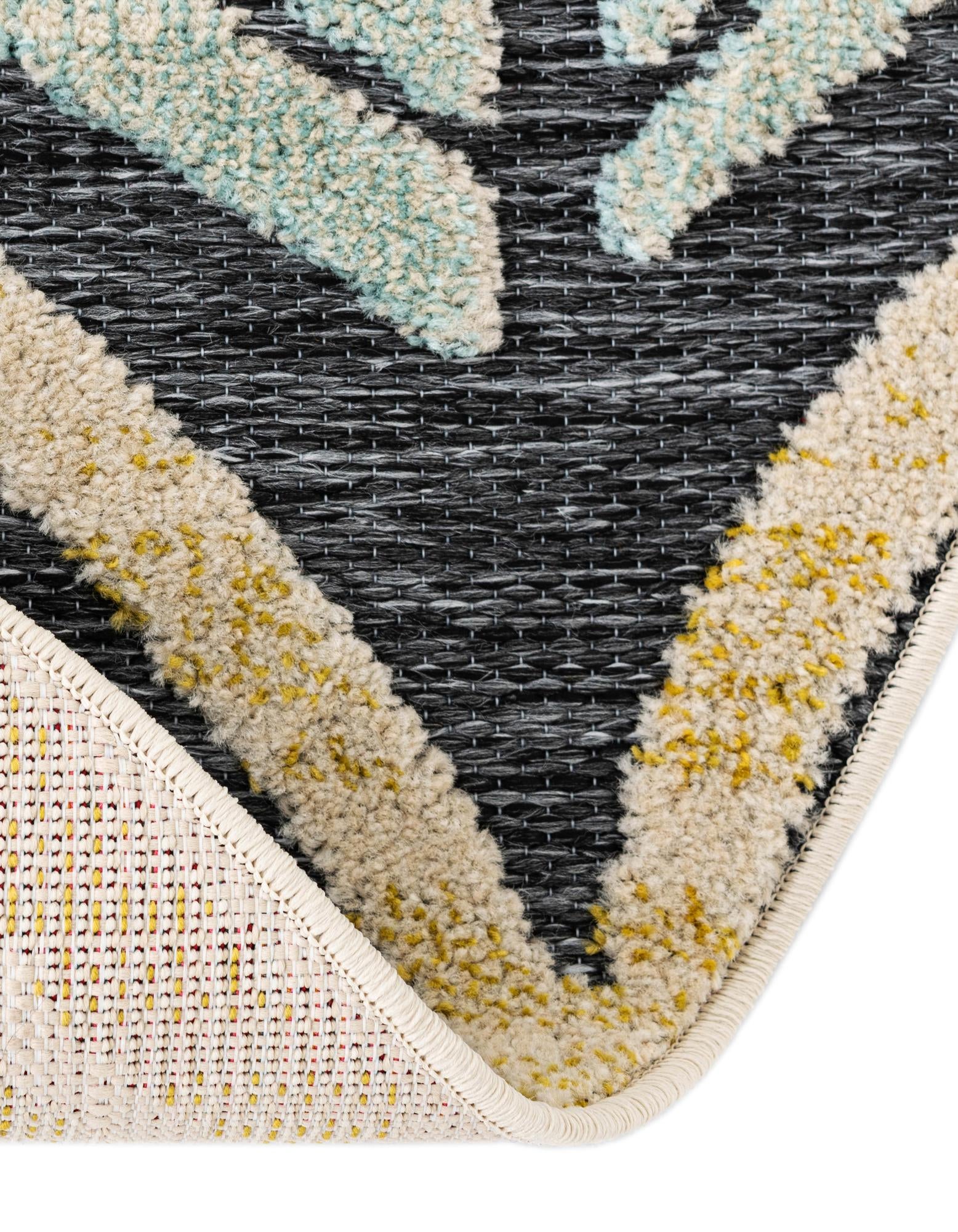 3' x 3' Easy-Clean Casablanca Indoor / Outdoor Round Rug