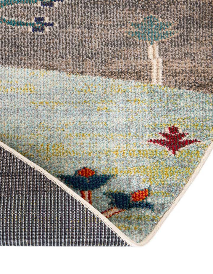 7' x 7' Washable Vivid Round Rug