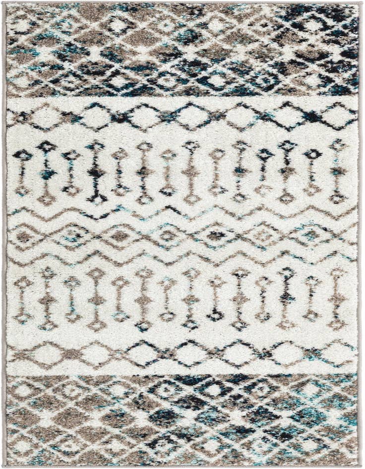 Detail image of 2' x 5' 3 Moroccan Trellis Runner Rug