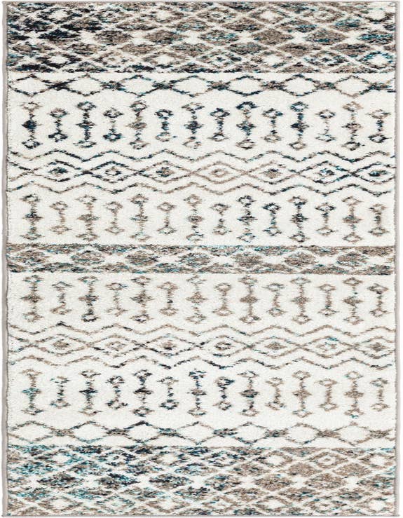 Detail image of 2' x 7' Moroccan Trellis Runner Rug