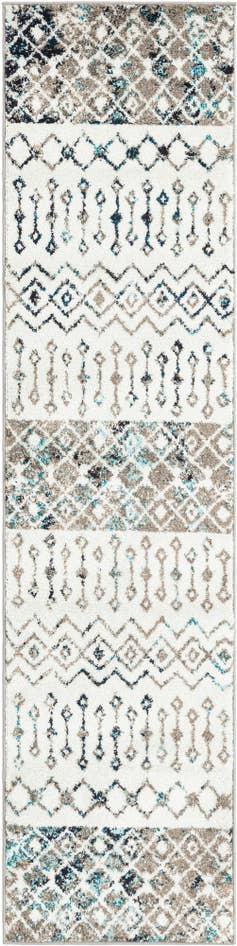 Detail image of 2' x 8' Moroccan Trellis Runner Rug