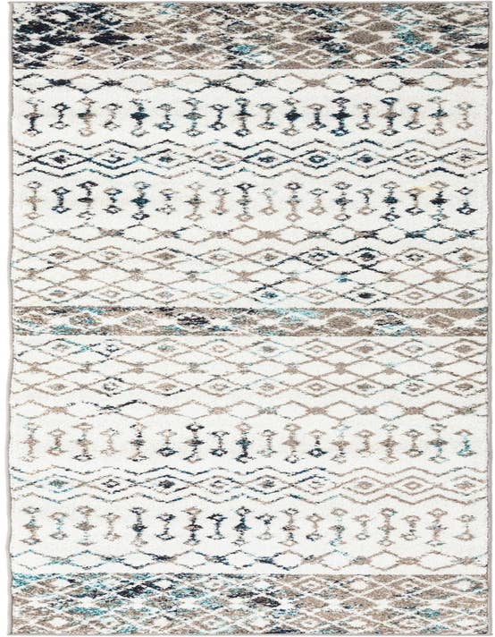 Detail image of 2' 7 x 10' Moroccan Trellis Runner Rug