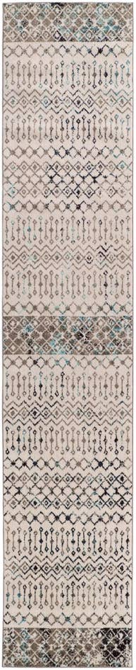 Detail image of 3' 3 x 16' 5 Moroccan Trellis Runner Rug