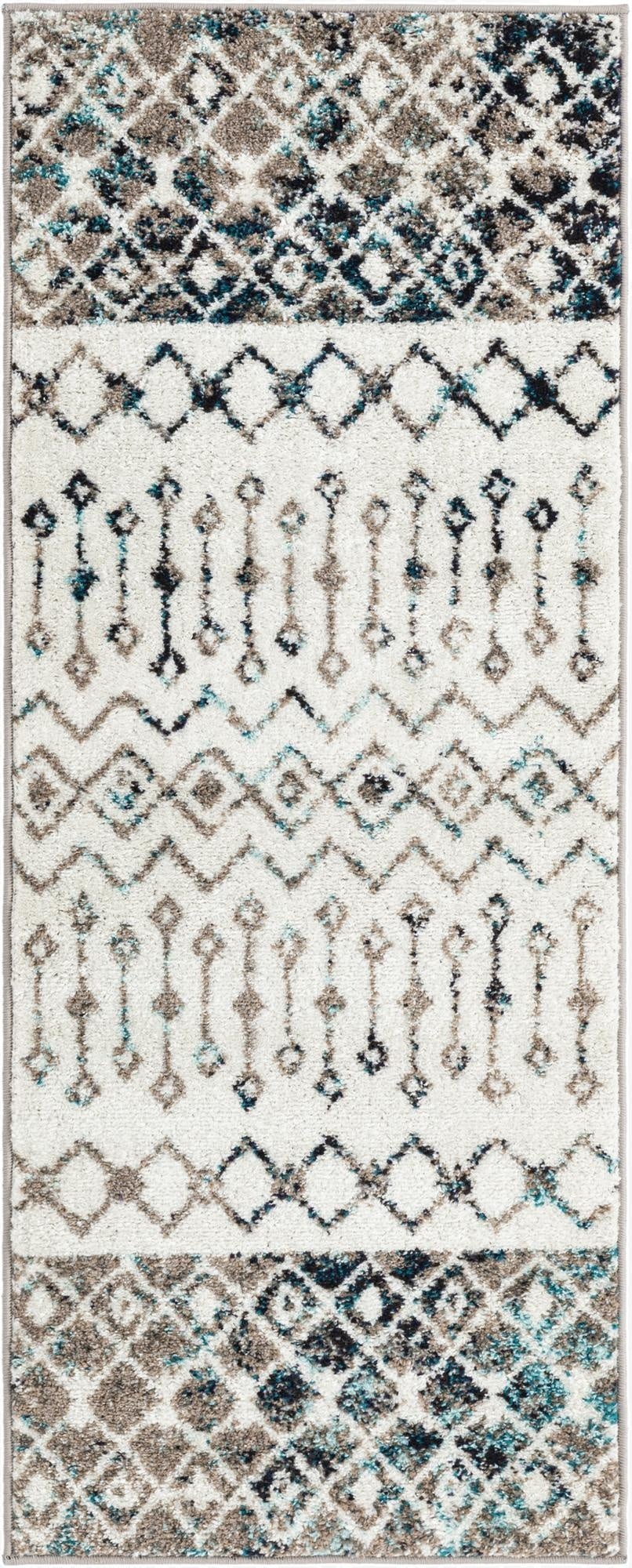 2' x 5' 3 Moroccan Trellis Runner Rug