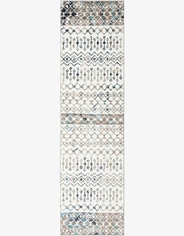2' 7 x 10' Moroccan Trellis Runner Rug