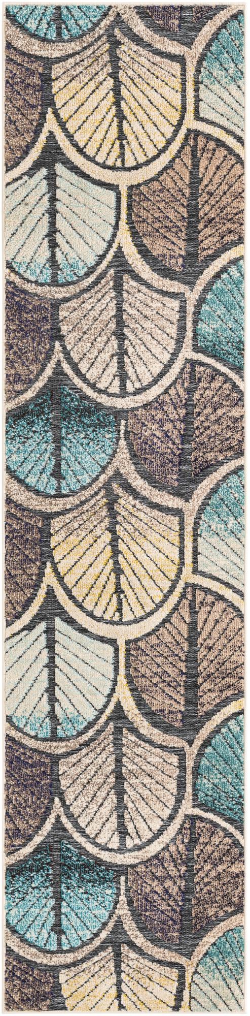 2' 7 x 10' Easy-Clean Casablanca Indoor / Outdoor Runner Rug