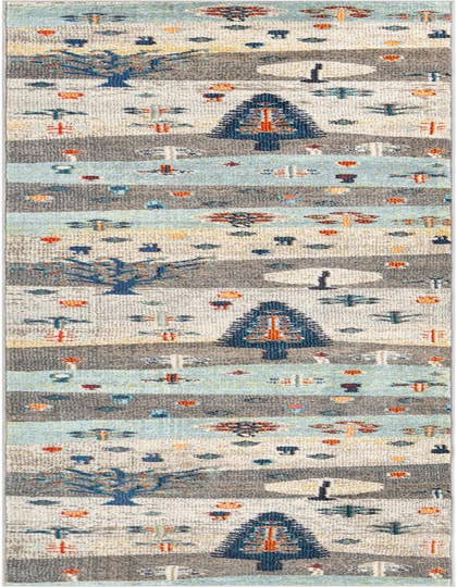 Detail image of 2' 7 x 12' Washable Vivid Runner Rug