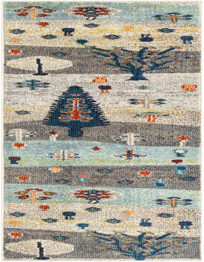 Detail image of 2' x 6' Washable Vivid Runner Rug
