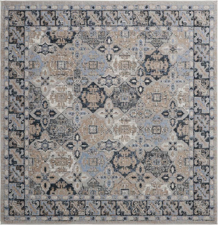 Detail image of 7' 10 x 7' 10 Kamala Washable Square Rug